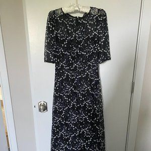 Rickie Freeman for Ter Jon Lace Short Sleeve High Low Cocktail